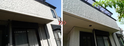鉄骨系ダインコンクリート住宅の外壁塗装工事 施工前と施工後.jpg